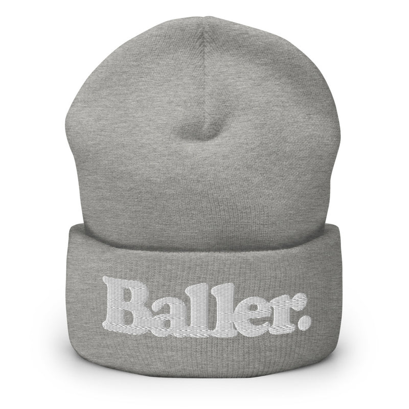 Baller Platinum Edition Cuffed Beanie