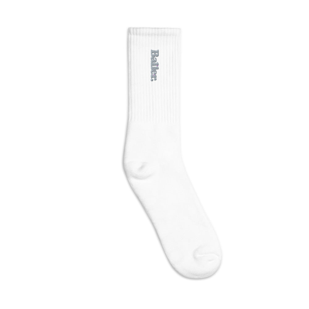Baller Platinum Edition Signature White Socks
