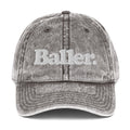 Baller Platinum Edition Signature Vintage Cap - BALLER MERCH